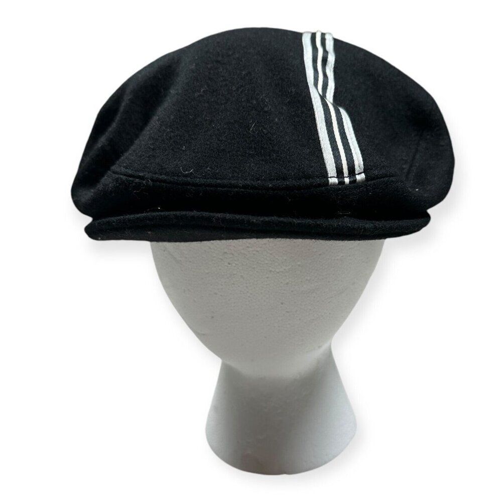 Obermeyer Wool Cabbie Earflaps Newsboys Hat‎ Wool Blend Size Small Black